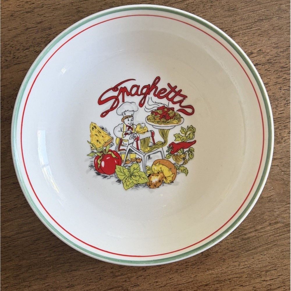 Vintage Gryphonware Spaghetti Pasta Dish Serving Bowl Italian Design Replacement
